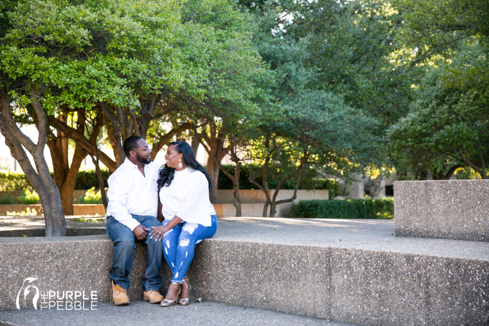 Fort Worth Water Gardens Engagement Session