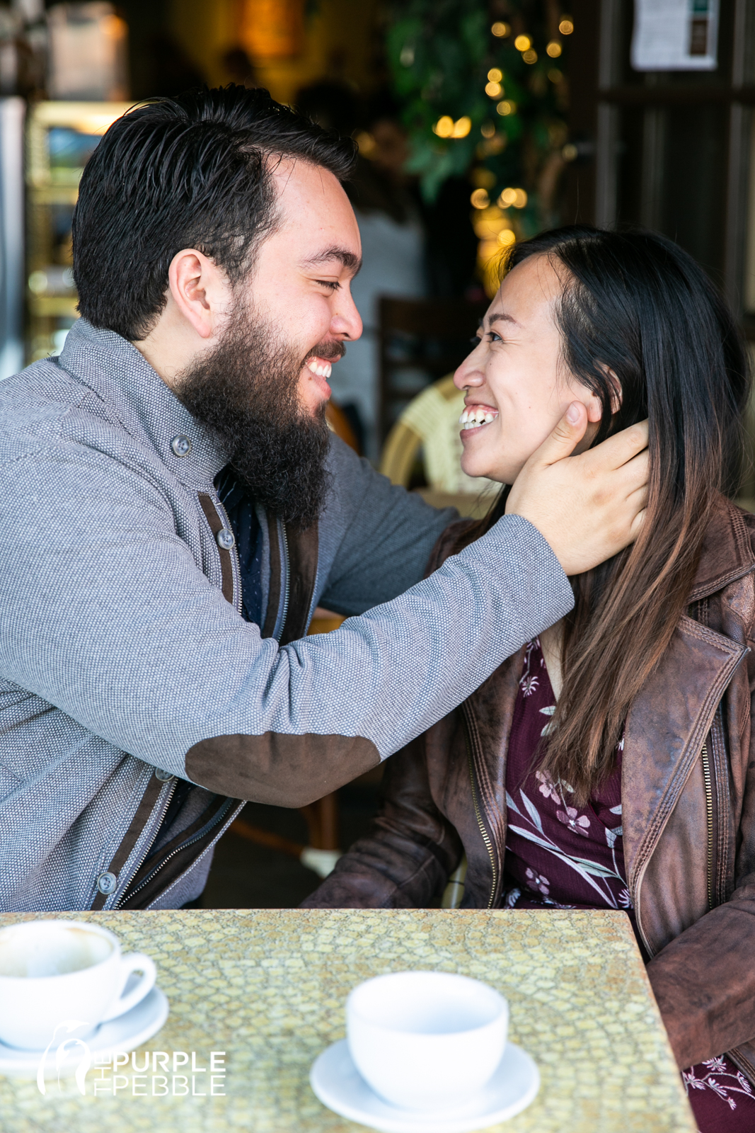 Coffee Shop Engagement Session