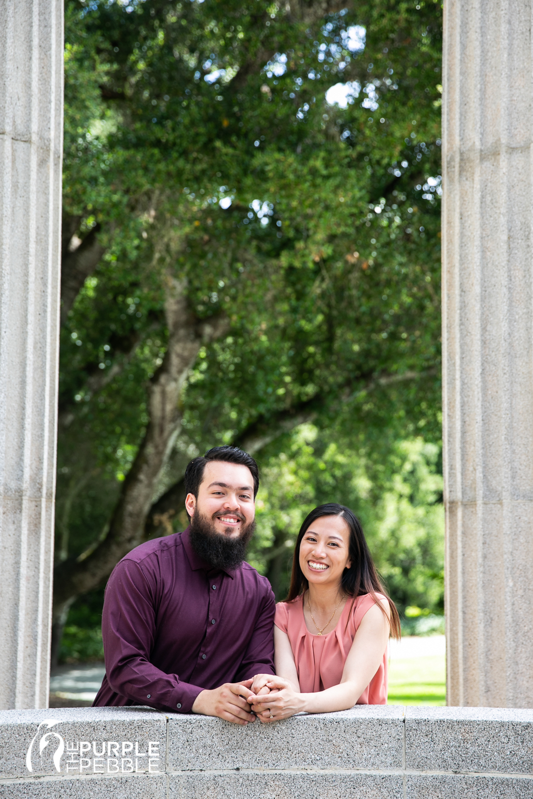 Pulgas Water Temple Engagement Couple