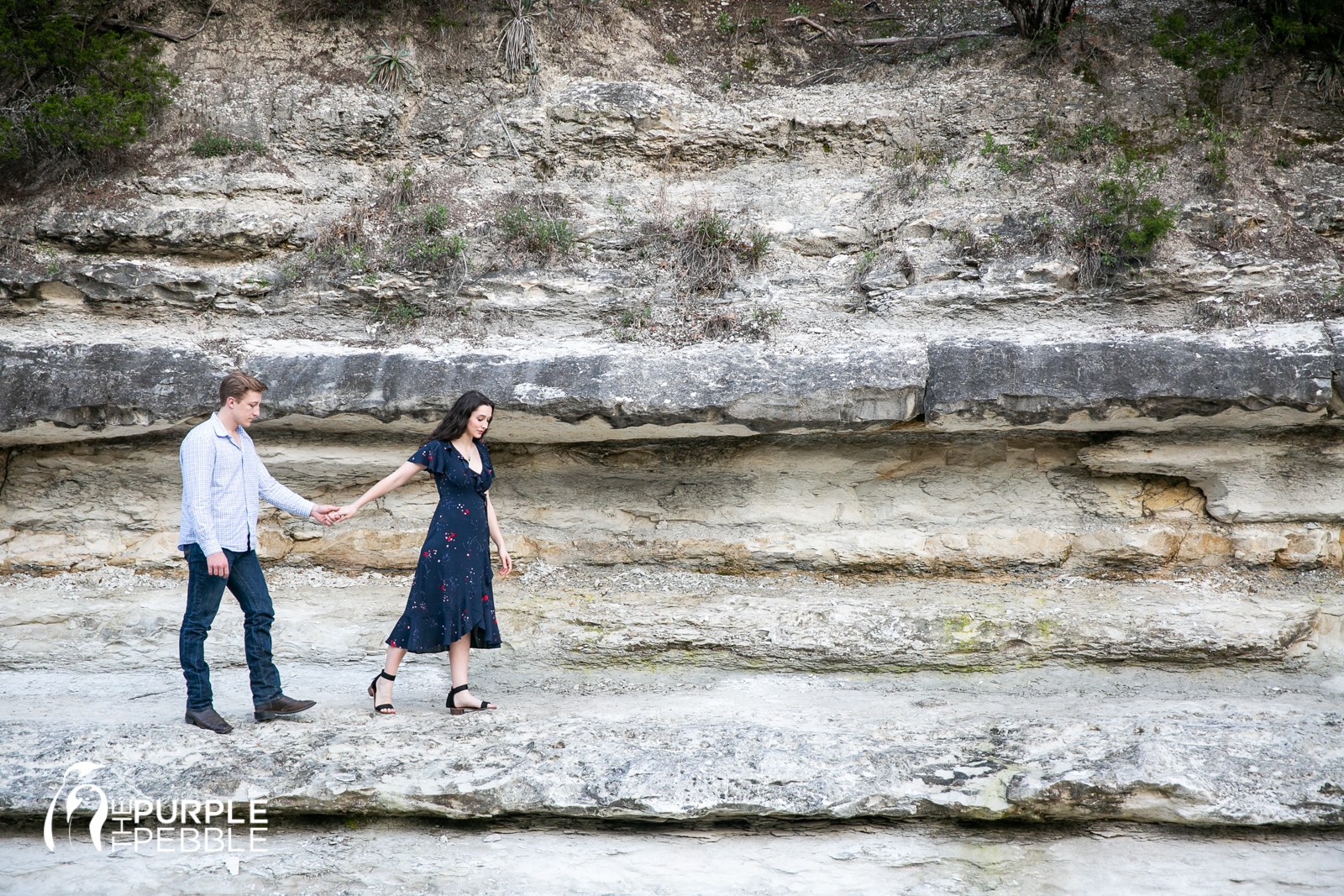 Limestone Wall for Engagement Session