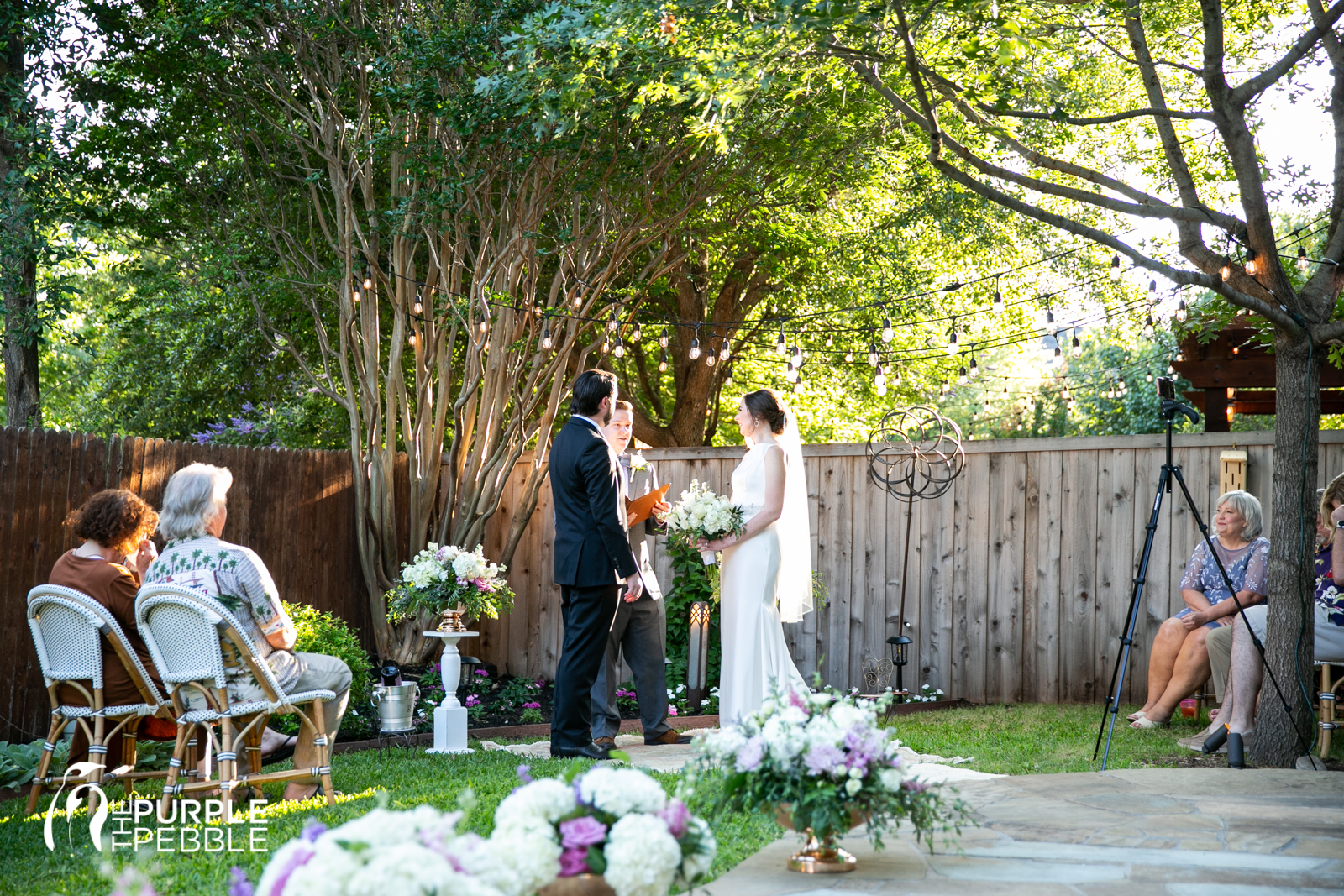 Gorgeous Backyard Wedding Ceremony