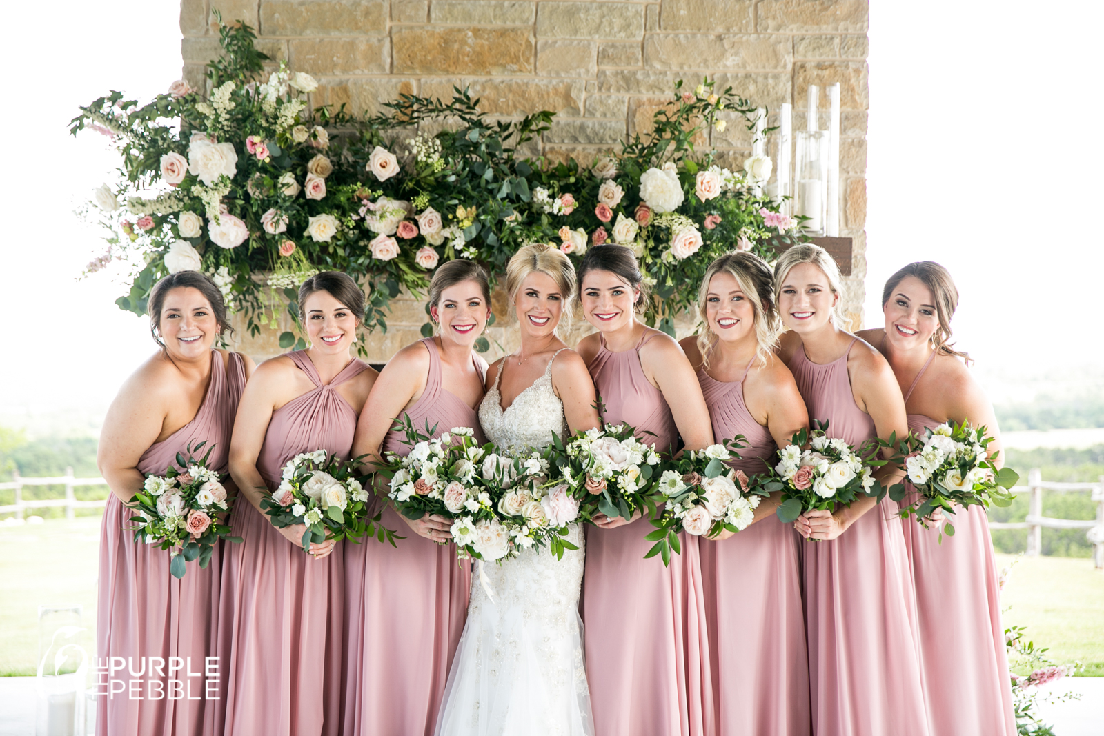Bride Bridesmaids Blush Pink