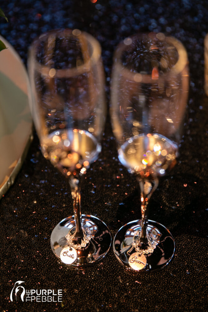 Fun Champagne Wedding Glasses