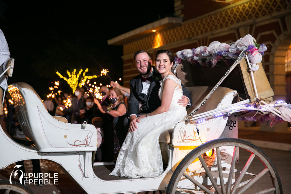 Carriage Ride Send Off Wedding