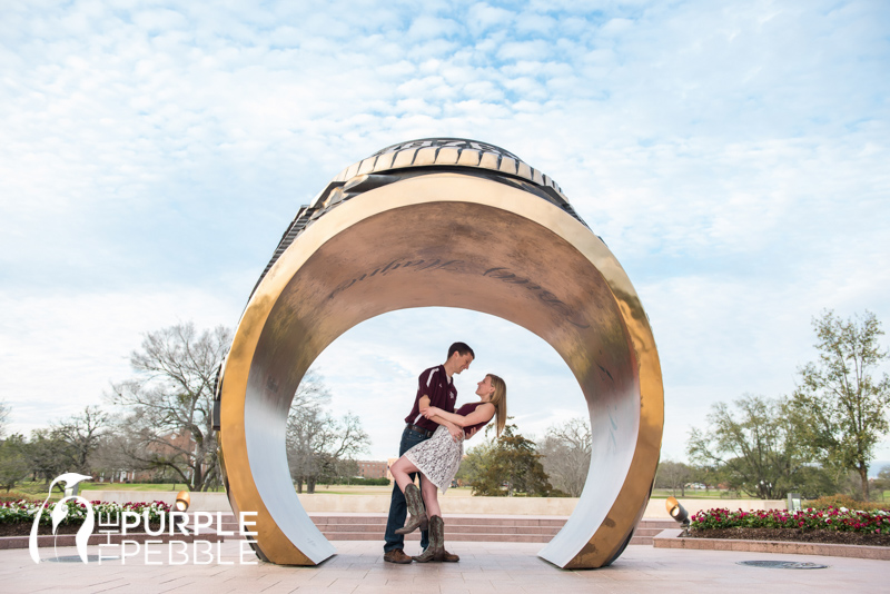 haynes ring plaza engagement session college station texas