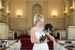 bride with dog robert carr chapel fort worth texas