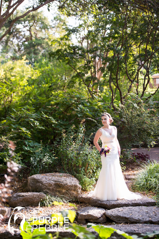 elegant garden bridal photography